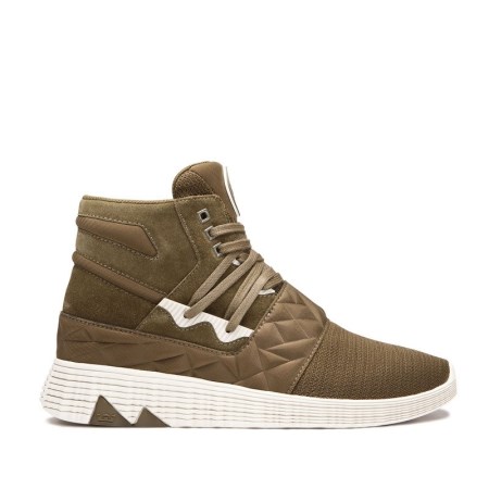 Supra Jagati Olivengrønne Høye Sneakers Dame [NO-8-S539]
